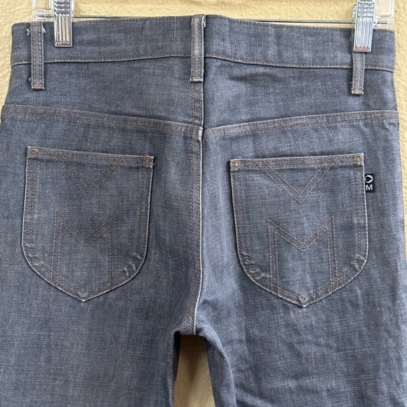 Morgan Homme 1990’s Gray Denim With Buckles On Legs Size Small (30 Waist) EUC! - Picture 7 of 14